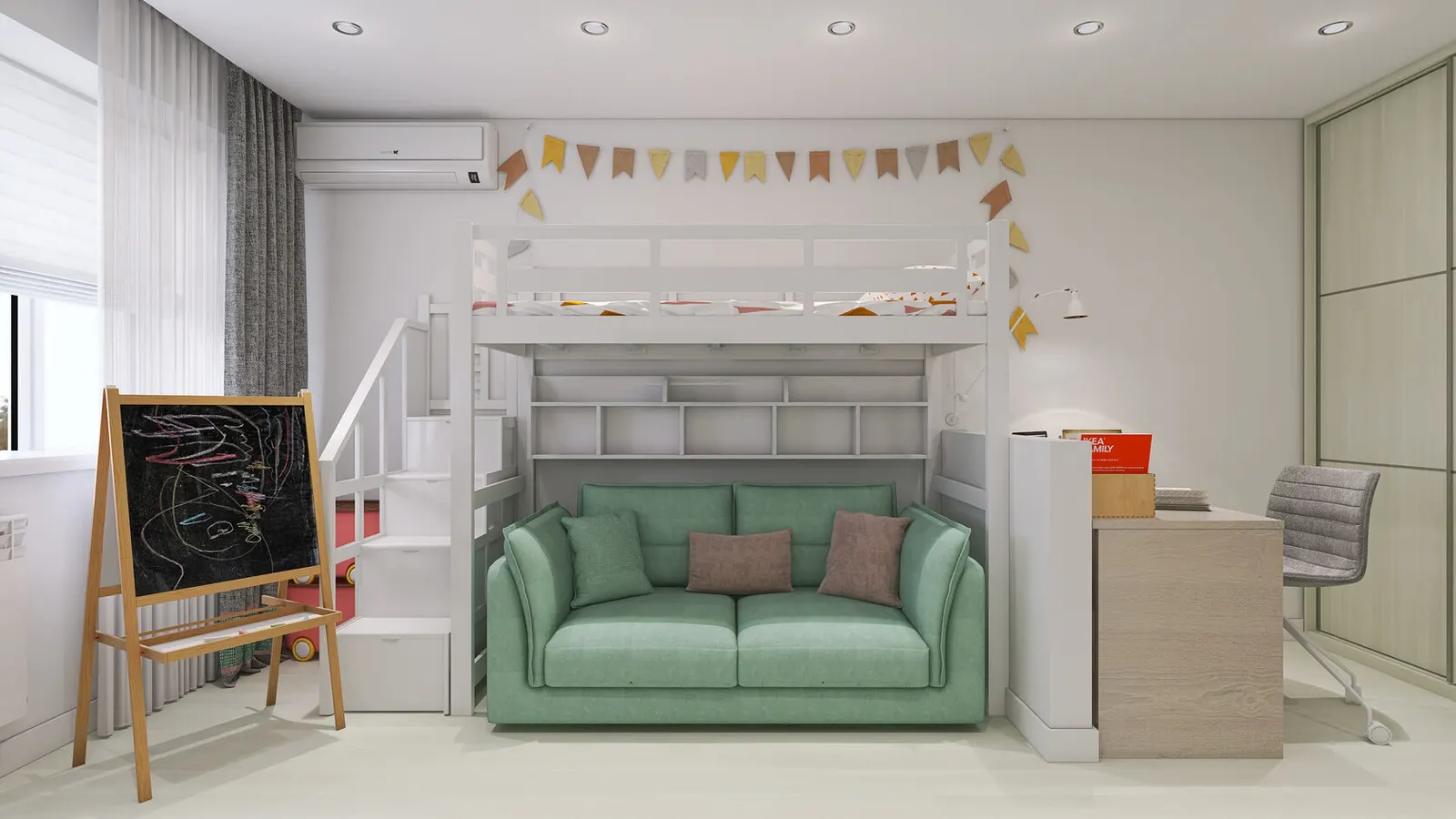 Детская комната, 15 м² — г. Благовещенск, фото 2