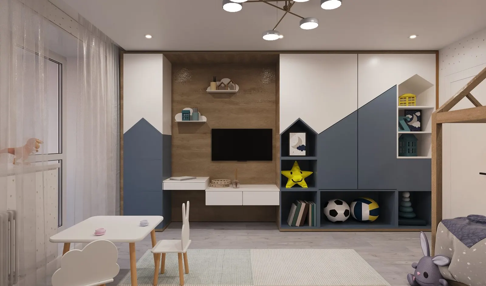 Детская комната для мальчика, 15 м² — г. Благовещенск, фото 2