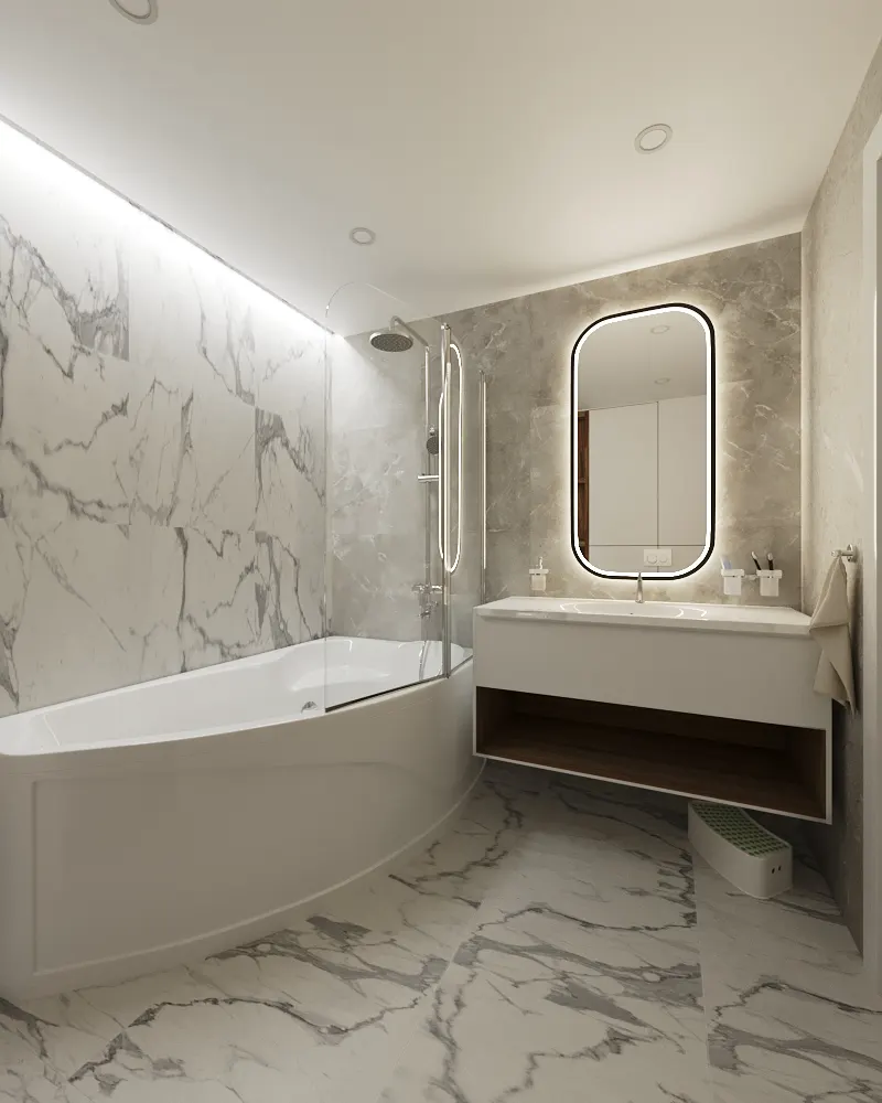 Ванная комната, 7 м² — г. Благовещенск, фото 3