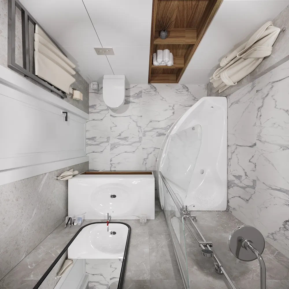 Ванная комната, 7 м² — г. Благовещенск, фото 5