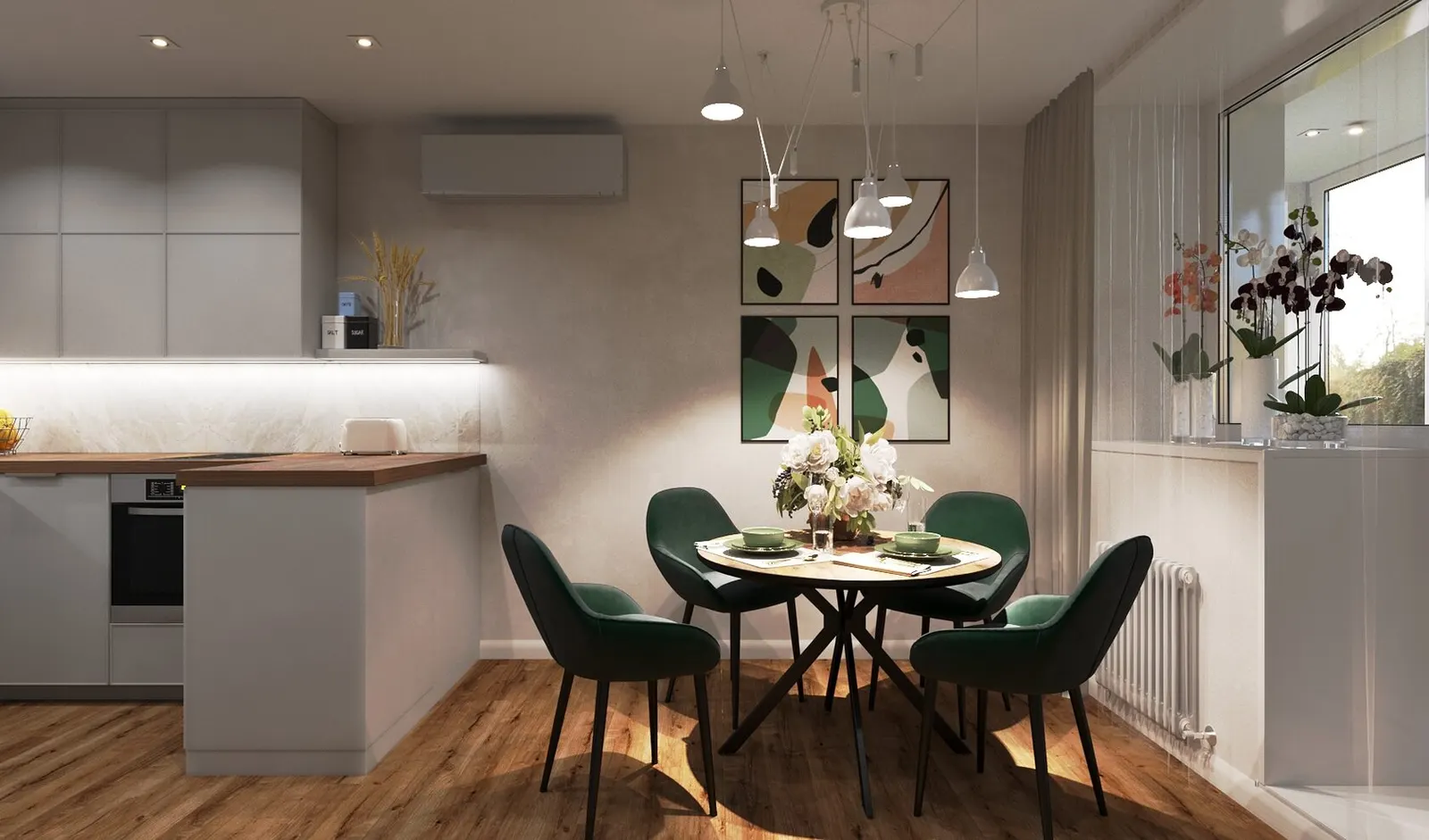 Кухня в современном стиле, 15 м² — г. Благовещенск, фото 2