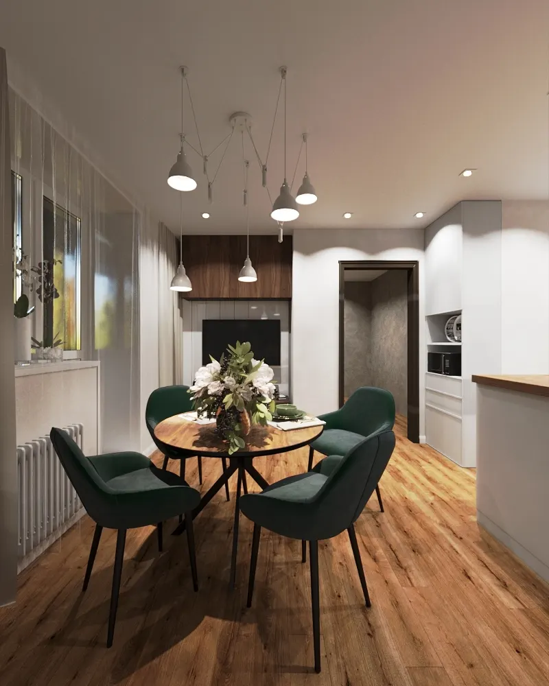 Кухня в современном стиле, 15 м² — г. Благовещенск, фото 7